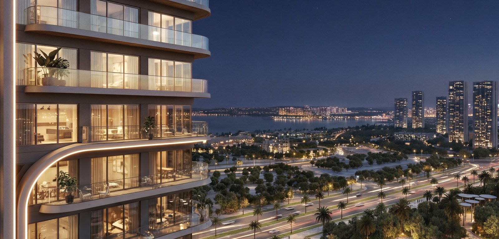 Resort-style amenities at Rotana Residences North Tower Abu Dhabi including landscaped outdoor areas and leisure facilities