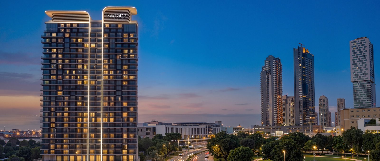 Rotana Residences South Tower exterior on Al Reem Island Abu Dhabi showcasing modern architecture and premium urban island living