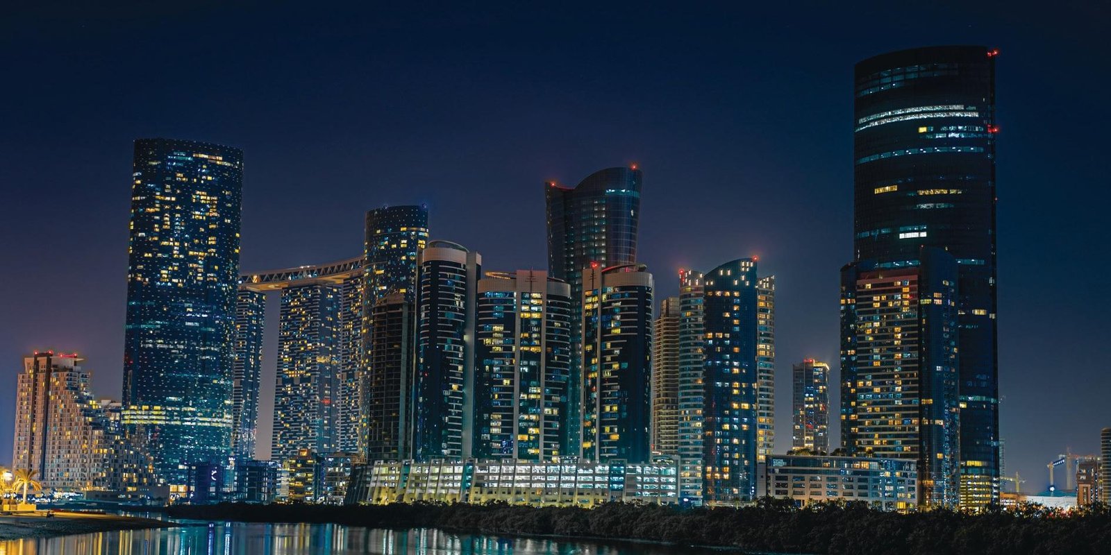 Aerial view of Al Reem Island master-planned community Abu Dhabi